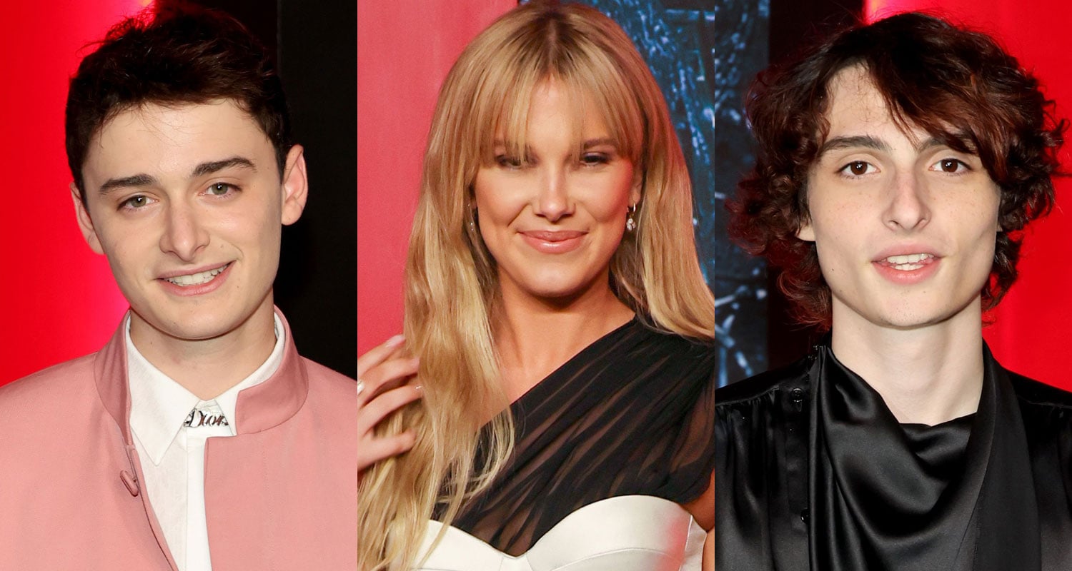 Millie Bobby Brown Joins Noah Schnapp & Finn Wolfhard at ‘Stranger Things’ Season 4 Premiere