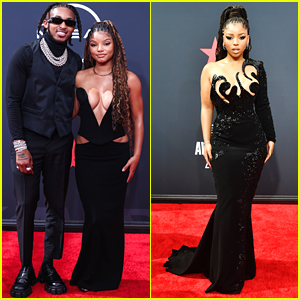 Halle Bailey & DDG Make Red Carpet Debut at BET Awards 2022