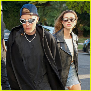 Justin Bieber Heads to Church Service with Wife Hailey Bieber