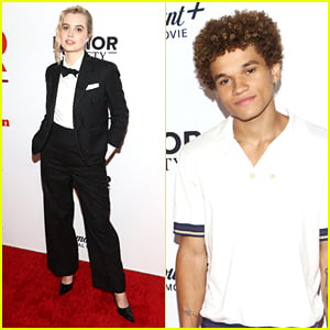 Angourie Rice Suits Up for 'Honor Society' Premiere with Armani Jackson & More