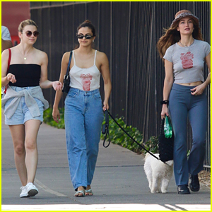 Camila Mendes Hangs With Best Friends On Day Off From Upcoming Film 'Música'