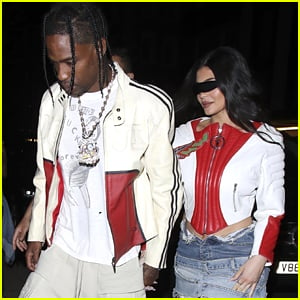 Kylie Jenner Coordinates Outfits With Travis Scott in London