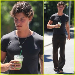 Shawn Mendes Keeps Things Cool & Casual While Grabbing Matcha Drink in West Hollywood