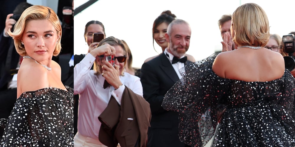 Chris Pine Takes Photos & Hypes Up Florence Pugh at ‘Don’t Worry Darling’ Premiere