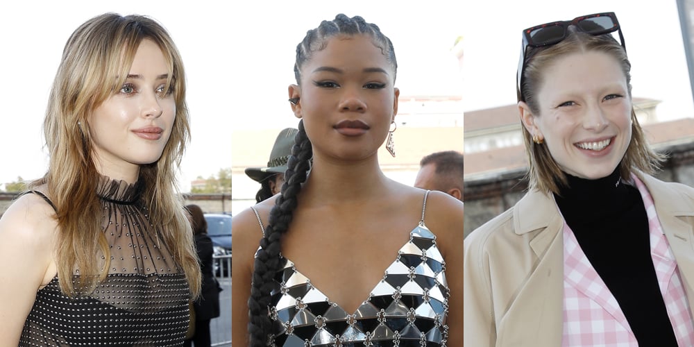 Katherine Langford & Euphoria’s Storm Reid & Hunter Schafer Arrive For Prada Fashion Show in Milan