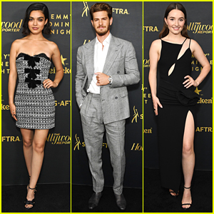 Rachel Zegler, Andrew Garfield & Kaitlyn Dever Attend THR Emmys Party