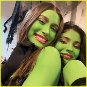 Kylie Jenner Goes Green with Hailey Bieber While Dressing Up as Witches!