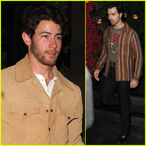 Nick Jonas Grabs Dinner with Big Bro in Joe in West Hollywood