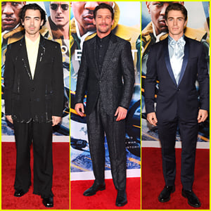 BFFs Joe Jonas, Daren Kagasoff & Spencer Neville Suit Up for 'Devotion' Premiere