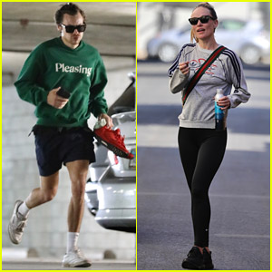 Olivia Wilde showcases gym-honed physique in clinging leggings after  addressing Harry Styles romance