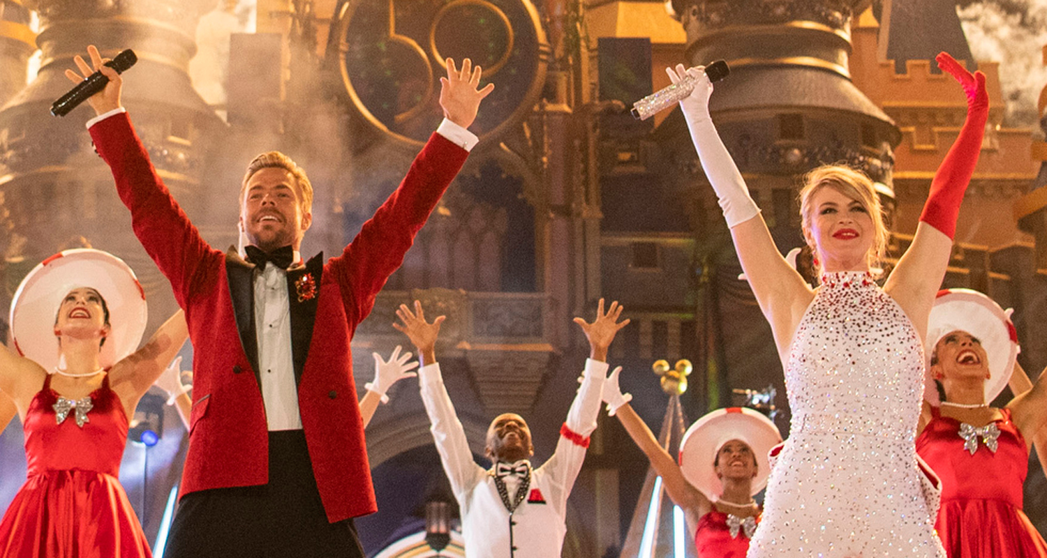 Derek & Julianne Hough Return to Host Disney Parks Christmas Day Parade 2022