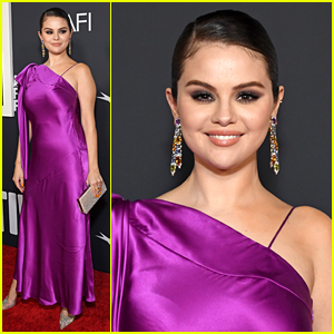 Selena Gomez Looks Gorgeous in A Fuchsia Dress For 'My Mind & Me' Premiere