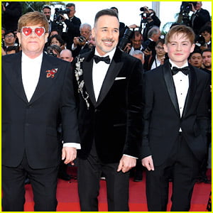 Kit Connor Reunites with Elton John & Husband David Furnish In New Photo With 'Heartstopper' Co-Stars