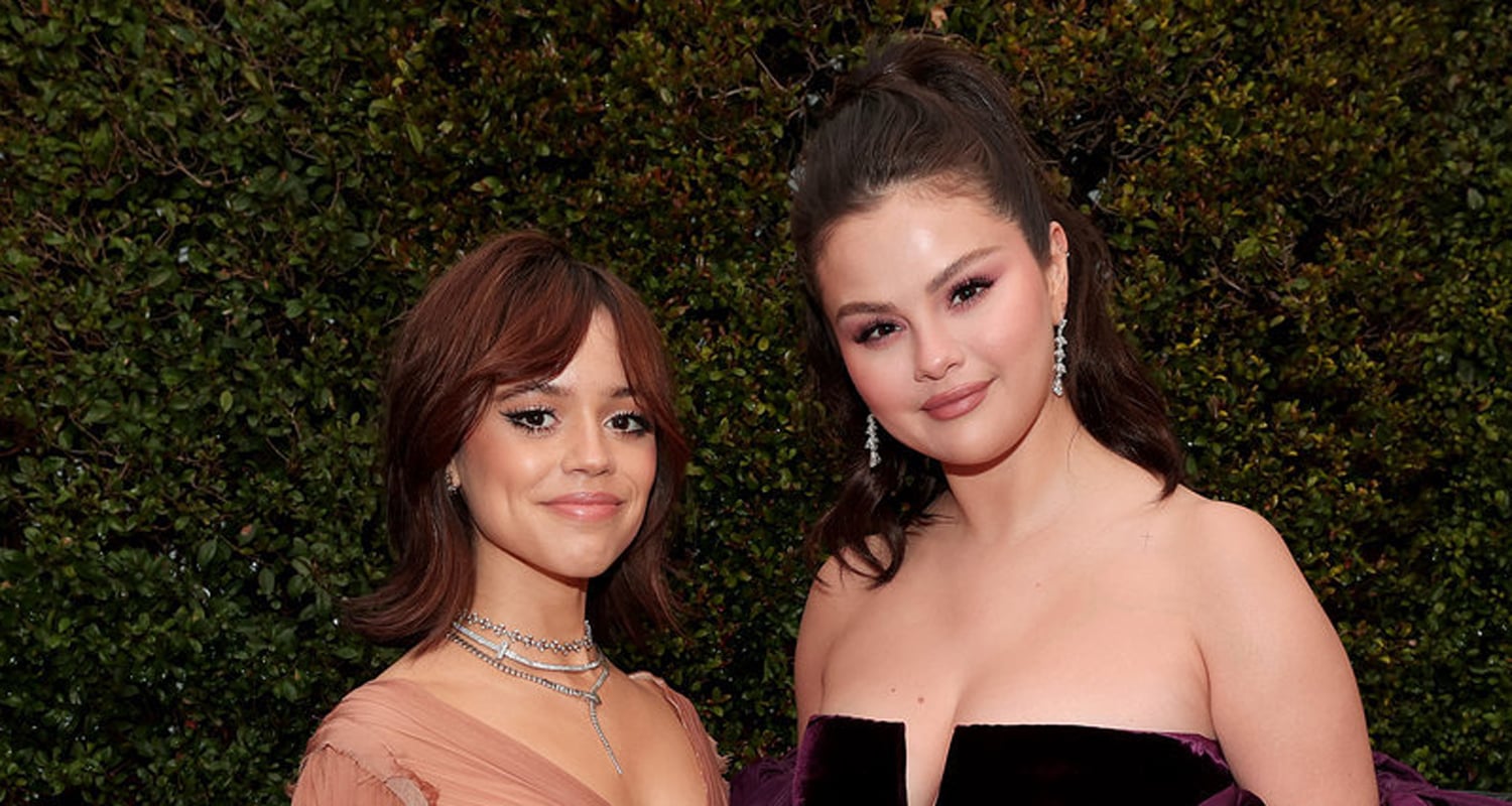 Disney Channel Alums Jenna Ortega & Selena Gomez Meet Up at Golden Globes