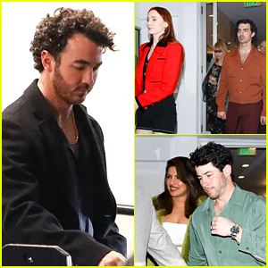 Jonas Brothers Grab Dinner With Family & Friends Ahead of Walk of Fame Ceremony