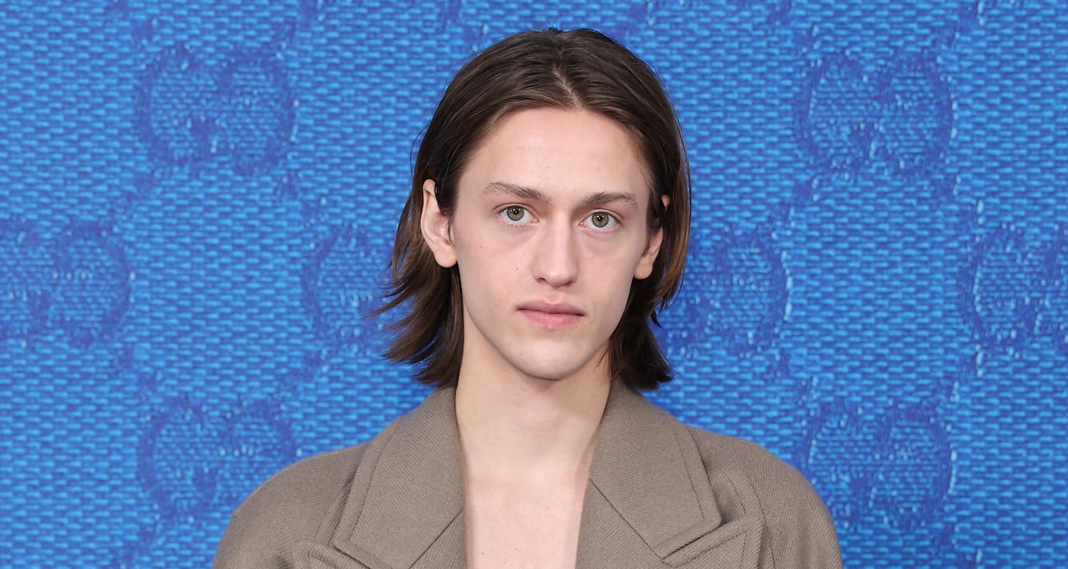 Percy Hynes White Sits Front Row at Gucci Milan Show After Attending Golden Globes