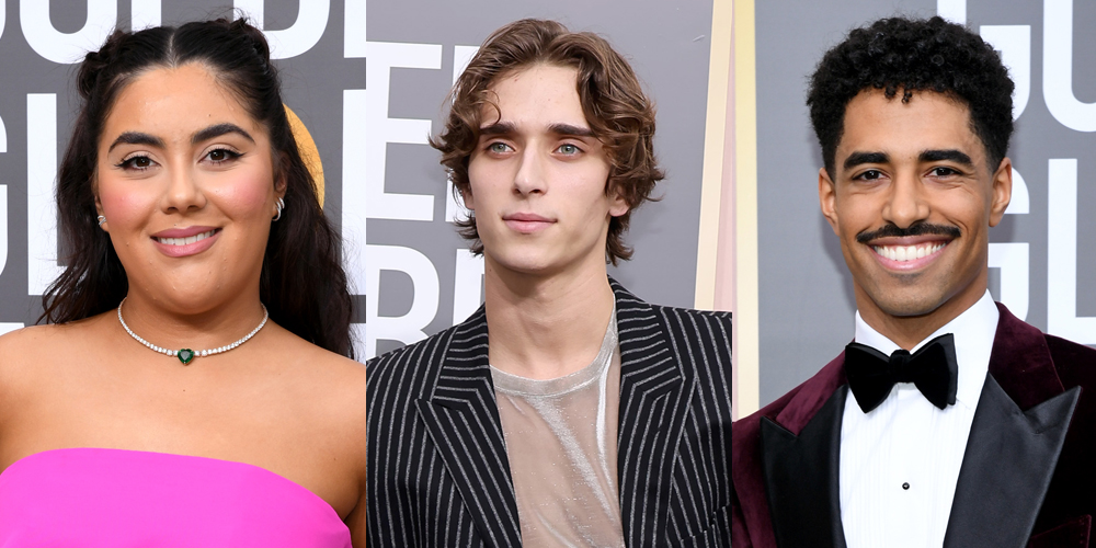 TikTok Stars Emily Uribe, Josh Richards & Boman Martinez-Reid Step Out For Golden Globes 2023