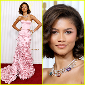 Zendaya Looks Stunning in Floor Length Floral Gown at SAG Awards 2023