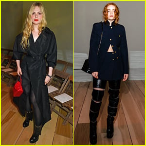 Elle Fanning, Sadie Sink & More Step Out for Alexander McQueen Fashion Show