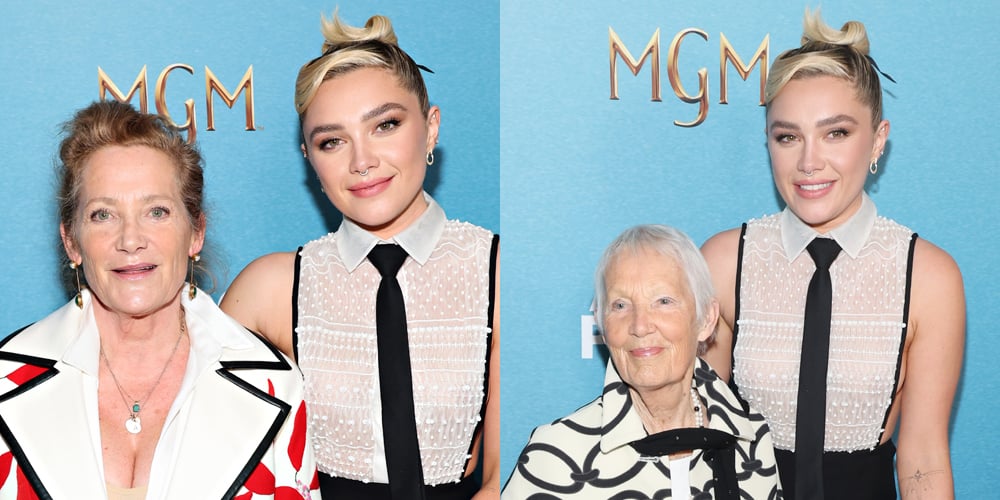 Florence Pugh Brings Mom Deborah & Grandma Pat to ‘A Good Person’ Premiere
