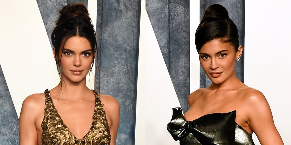 Kendall & Kylie Jenner Hit the Carpet at the Vanity Fair Oscars Party