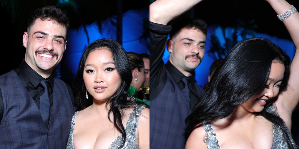 Lana Condor & Noah Centineo Reunite & Dance the Night Away at Vanity Fair Oscars Party