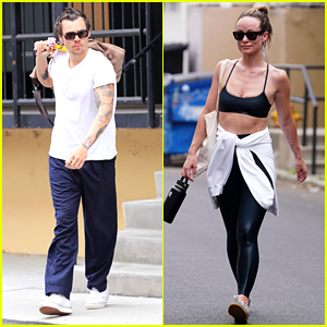 Olivia Wilde is seen arriving to the gym in LA for her daily