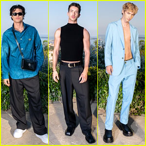 Charles Melton, Manu Rios & Troye Sivan Attend Versace Fashion Show After Cannes Film Festival Screenings