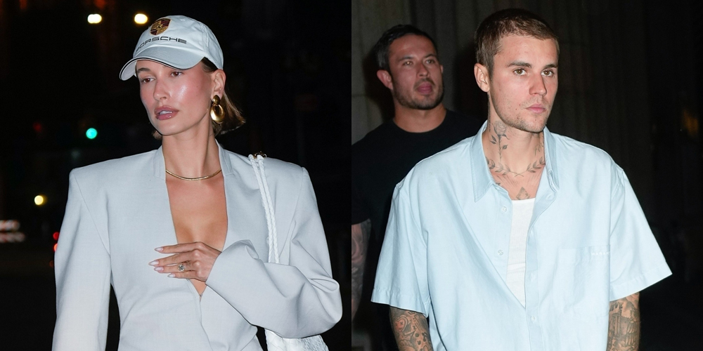 Hailey And Justin Bieber Enjoy A Nyc Date Night In Matching Outfits Hailey Bieber Justin Bieber 