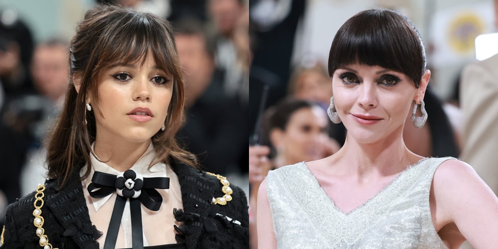 Wednesdays Jenna Ortega & Christina Ricci Attend Met Gala 2023