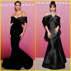 Zendaya & Lisa Go Glam In Black Gowns at Bulgari Mediterranea Launch Event