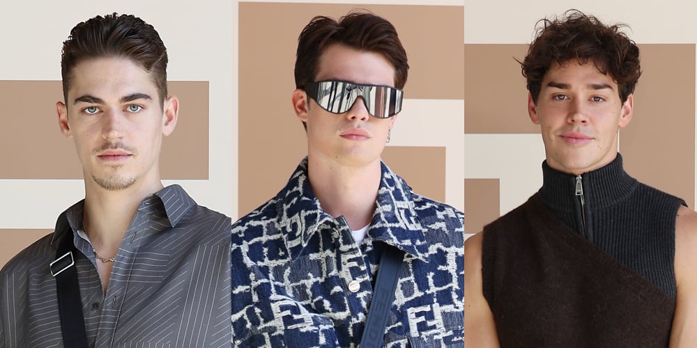 Hero Fiennes Tiffin, Nicholas Galitzine & Noah Beck Attend Fendi Fashion Show