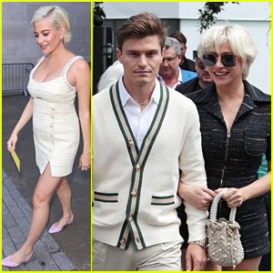 Pixie Lott & Oliver Cheshire Attend Wimbledon After Announcing First Pregnancy