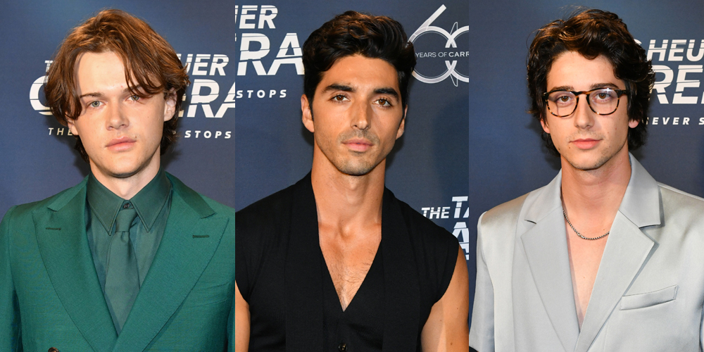 Christopher Briney, Taylor Zakhar Perez & Milo Manheim Attend Tag Heuer Opening