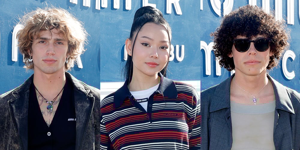 TikTok Stars Vinnie Hacker, Bella Poarch & Reece Feldman Attend Miu Miu Summer Club Event In Malibu – See All the Pics!