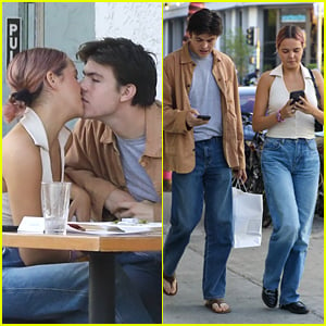 Bailee Madison & Blake Richardson Share a Kiss at Lunch After 'Eras Tour' Days Before