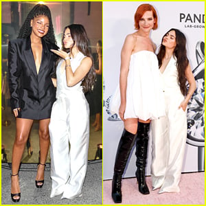 Ariana Greenblatt Meets Up With Her 'Favorite Princess' Halle Bailey at Pandora Event