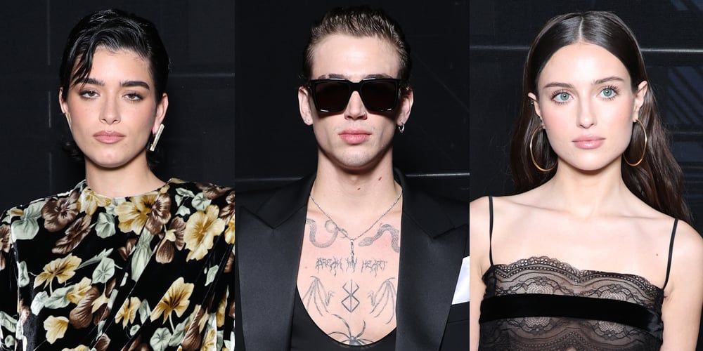 Dixie D’Amelio, Vinnie Hacker & Madeline Argy Step Out for Saint Laurent Show at Paris Fashion Week