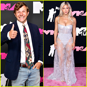 DJ Crazy Times' Kyle Gordon & Audrey Trullinger Hit the Carpet at MTV VMAs 2023