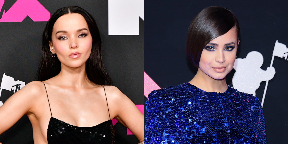 Dove Cameron & Sofia Carson Sparkle on MTV VMAs 2023 Pink Carpet