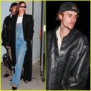 Hailey & Justin Bieber Dress Up to Attend Churchome Event in Los Angeles