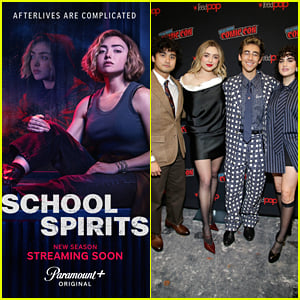 Peyton List & 'School Spirits' Cast Attend New York Comic Con, Unveil First Look at Season 2