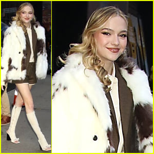 Jayden Bartels Dons Fur Coat While Stepping Out to Promote 'Goosebumps: The Vanishing'